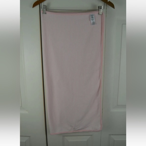 Carter's Pink White Stripes Baby Blanket Thin Terry Cloth Security Lovey - Picture 8 of 8